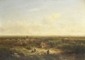 村のある遠景