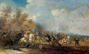 ピーテル・ミューレン（1602-1654）による騎兵突撃の絵