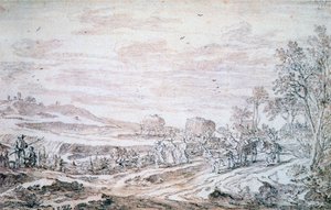 死神のいる風景、c1615-1661 作： Pieter Molijn