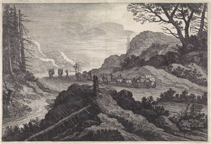 ラバを道路に詰める 風景（シリーズタイトル） 作： Pieter Nolpe
