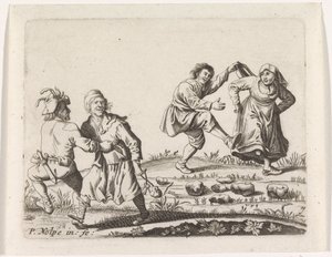 2 つの踊る農民のカップル 作： Pieter Nolpe