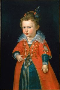 エレオノーラ・ゴンザガ 1598-1655 年、2 歳。 1600年。 作： Pieter Paul Rubens