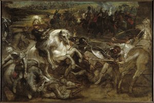イヴリーの戦いでのヘンリー 4 世、1628 ～ 1630 年。 作： Pieter Paul Rubens