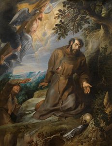 聖痕を受ける聖フランシスコ、1630～1634年頃。 作： Pieter Paul Rubens