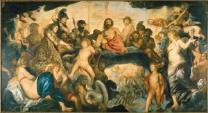 神々の評議会。 作： Pieter Paul Rubens