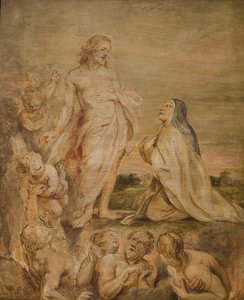 アビラの聖テレサのビジョン、c。 1635年。 作： Pieter Paul Rubens