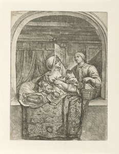 子供に母乳を与える女性 作： Pieter Peutemans
