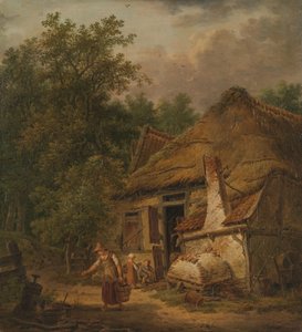 ヘルヴォルト近くの農家 作： Pieter Pietersz. Barbiers