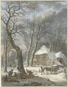 冬の風景 作： Pieter Pietersz. Barbiers