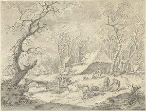 農場のある冬景色 作： Pieter Pietersz. Barbiers