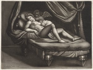 キューピッドとプシュケ 作： Pieter Schenk (I)