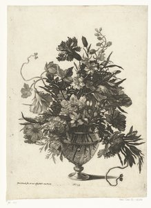 花とガラスの花瓶 花束の花瓶（シリーズ名） 作： Pieter Schenk (I)
