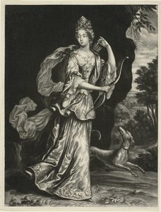 女神ディアナ役 アンヌ・カタリーナ・ムイ（ブロリア伯爵夫人 作： Pieter Schenk