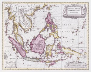中国とインドネシアの地図、1710年頃
