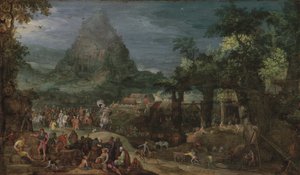 バベルの塔（銅に油彩） 作： Pieter Schoubroeck