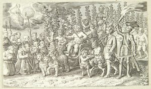 バッカスのテーバイへの凱旋行列 作： Pieter Serwouters