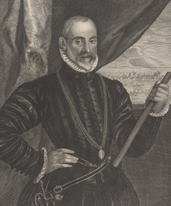 フランシスコ バルデス、スペインの司令官、シリーズ「Quatuor Personae...」の 1649 年。 作： Pieter Soutman
