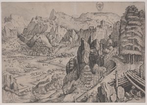 Magdalena Poenitens、JanとLucas vanDuetecumによるプリント 作： Pieter The Elder (after) Brueghel