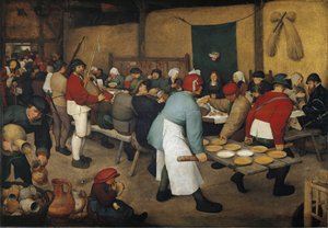 農民の結婚式」 - 油彩・キャンバス 作： Pieter Bruegel the Elder
