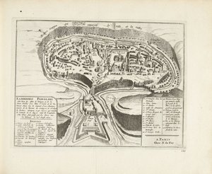 Kamyanets-Podilsky、1726年の地図 作： Pieter Van der Aa