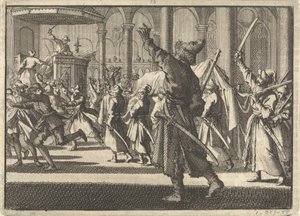 ストックホルムのリダーホルム教会の柱、1698年 作： Pieter Van der Aa