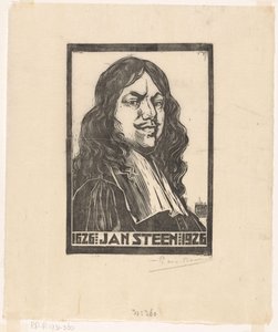 Jan Steenの肖像（オブジェクトのタイトル） 作： Pieter Willem van Baarsel (signed by artist)