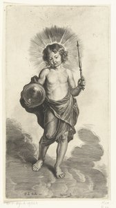 地球儀と王笏を持つキリストの子 作： Pieter de Bailliu (I) (possibly)