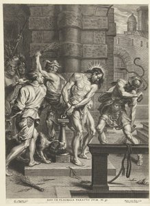 兵士によるキリストのむち打ち 鞭毛和の自我 (オブジェクトのタイトル) 作： Pieter de Bailliu (I)