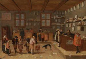 1628年の「弁護士事務所」。 作： Pieter de Bloot