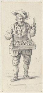櫛や針を売る露天商 作： Pieter de Goeje