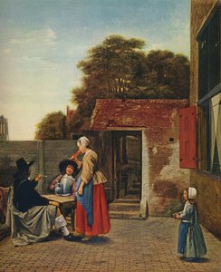 オランダの中庭、1658〜1660年 作： Pieter de Hooch