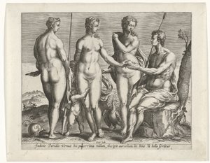 パリの審判 作： Pieter de Jode (I)
