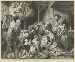羊飼いの礼拝 作： Pieter de Jode (II)