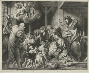 羊飼いの礼拝 作： Pieter de Jode (II)