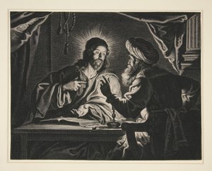 キリストとニコデモ 作： Pieter de Jode II
