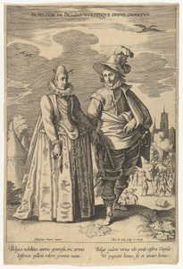 異なる国々のファッションからの、ベルギーの高貴なエレガンス 作： Pieter de Jode I