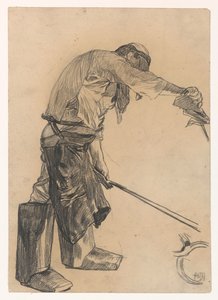 鉄鋼工場の労働者 作： Pieter de Josselin
