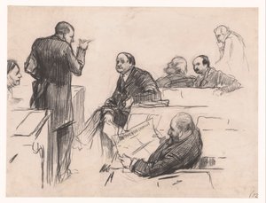 国会議員 H.C. Verniers van der Loeff, Mr. A.J.W. Farncombe Sanders、G.M. van der Linden、J. Willink、Jhr. ロイス・ファン・ベーレンブローク氏 作： Pieter de Josselin