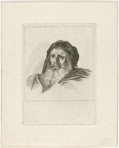 あごひげを生やした男の頭 作： Pieter de Mare