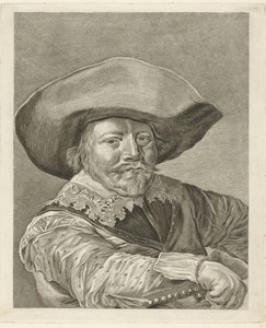 17世紀の衣装を着た男性の肖像 作： Pieter de Mare