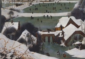 雪の中のハンターたち 作： Pieter Bruegel the Elder