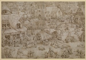 ホーボーケンのフェアグラウンド、1559 作： Pieter Bruegel the Elder