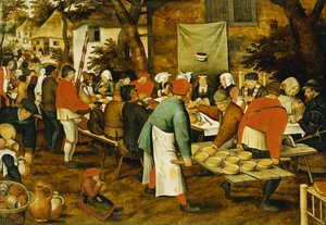 農民の結婚式の宴、1630 作： Pieter Brueghel the Younger