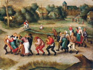 モレンベークへのてんかん患者の巡礼 作： Pieter the Younger Brueghel