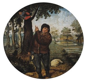 鳥の巣を奪う 作： Pieter Brueghel the Younger