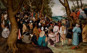 洗礼者聖ヨハネの説教 作： Pieter the Younger Brueghel
