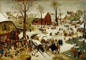ベツレヘム国勢調査（パネルに油彩） 作： Pieter the Younger Brueghel