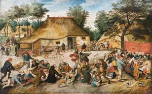 農民の結婚式」（Peinture de Pieter Brueghel, the Younger (Le jeune ou d