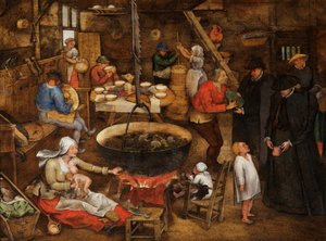 農家訪問 作： Pieter the Younger Brueghel