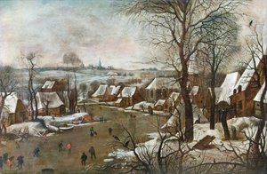冬の風景 作： Pieter the Younger Brueghel